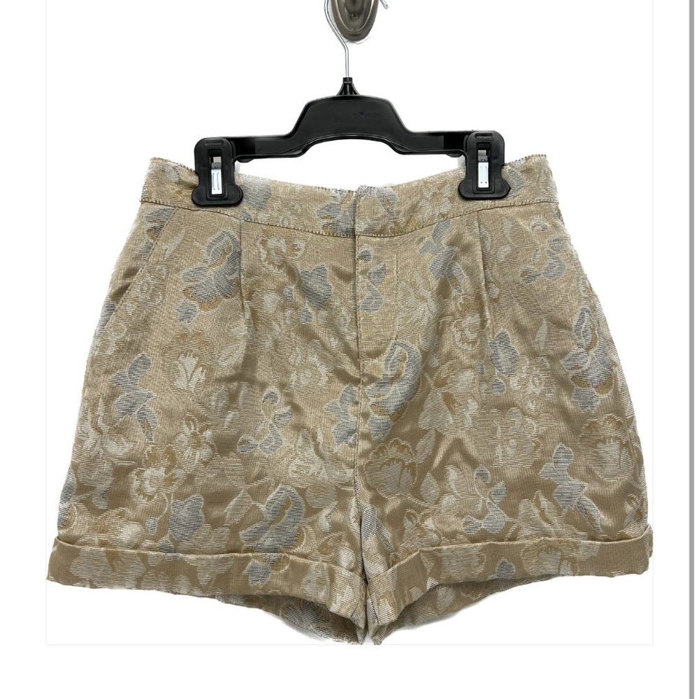 Vintage Gold Floral Shorts